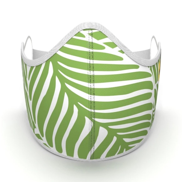 TROPICAL PALM LEAVES FASHION GRAPHIC MASK - Picture 1 of 1